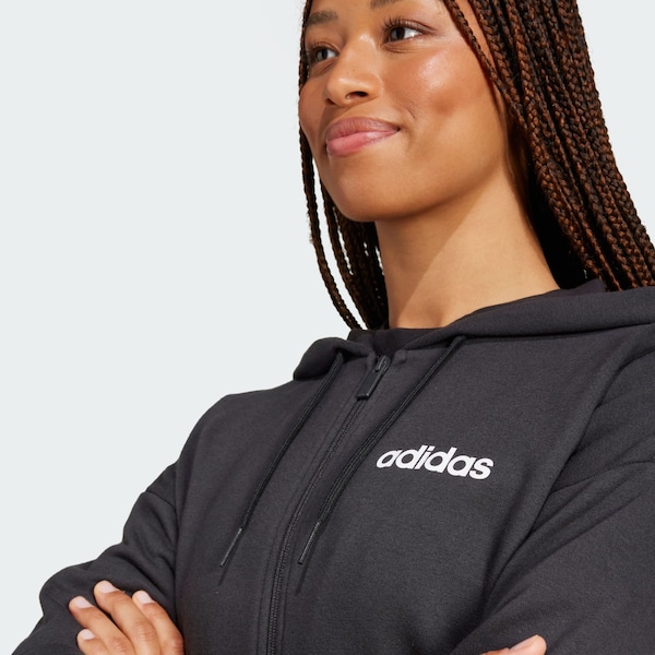 ADIDAS SPORTSWEAR ADIDAS SPORTSWEAR Sportsweatjacke 'Essentials' in Schwarz Großer Ausverkauf