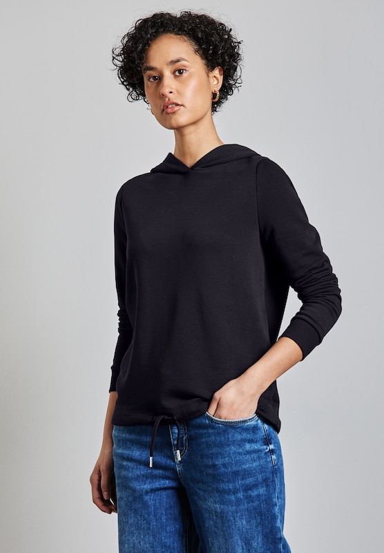 STREET ONE STREET ONE Sweatshirt in Navy Sonderangebot der Fabrik