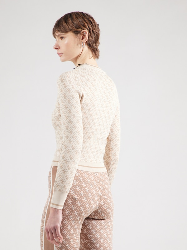 GUESS GUESS Pullover 'Lise' in Beige Creme Black Friday Preise
