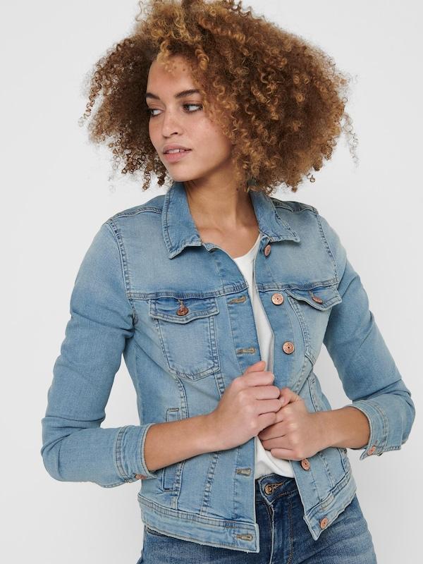 ONLY ONLY Jacke 'ONLTia' in Blue Denim Lagerräumung