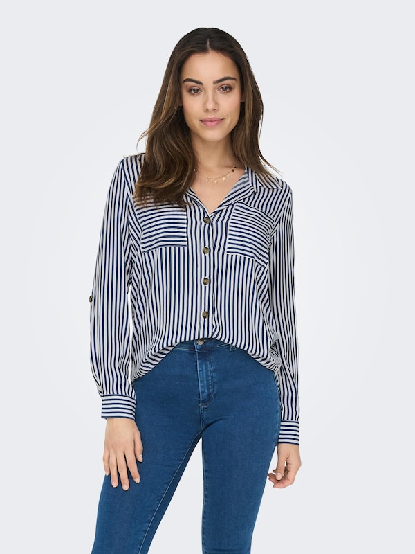 ONLY ONLY Bluse 'ONLYasmin' in Marine Große Rabatte