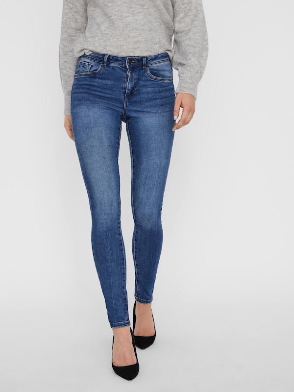 VERO MODA VERO MODA Skinny Jeans 'Tanya' in Blue Denim Letzter Tag