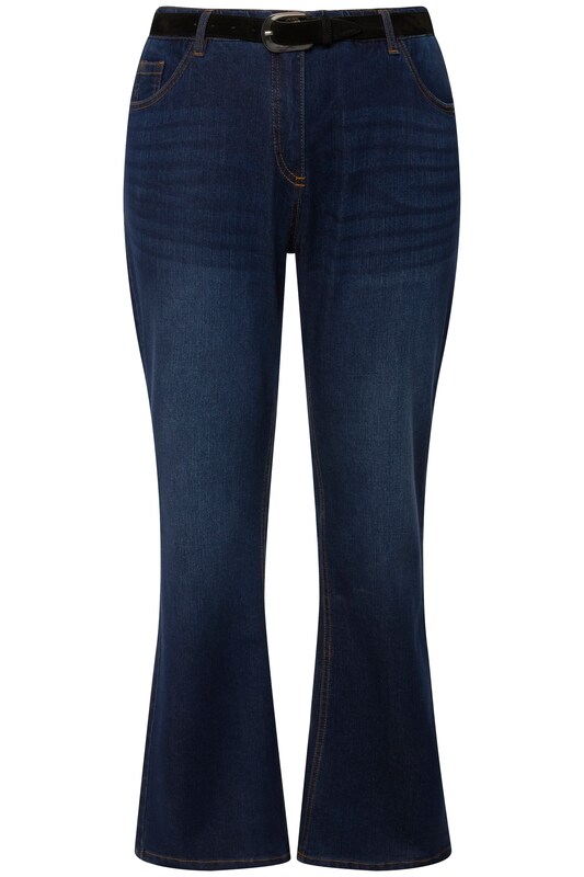 Ulla Popken Ulla Popken Bootcut Jeans in Dunkelblau Speichern exportieren