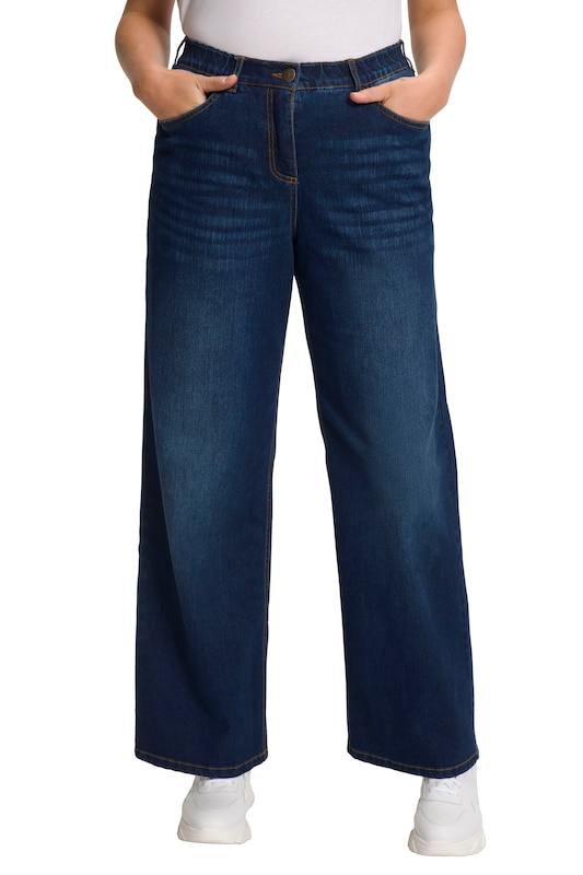 Ulla Popken Ulla Popken Wide Leg Jeans in Dunkelblau Black Friday Preise