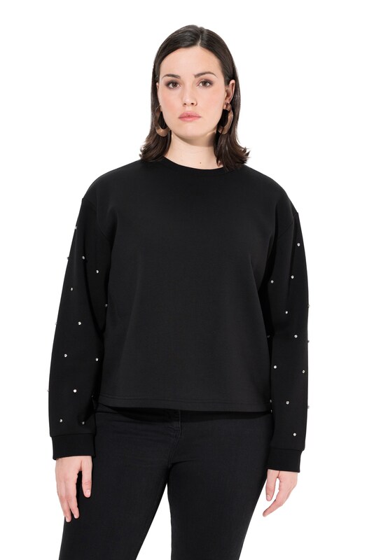 Ulla Popken Ulla Popken Sweatshirt in Schwarz Im Verkauf