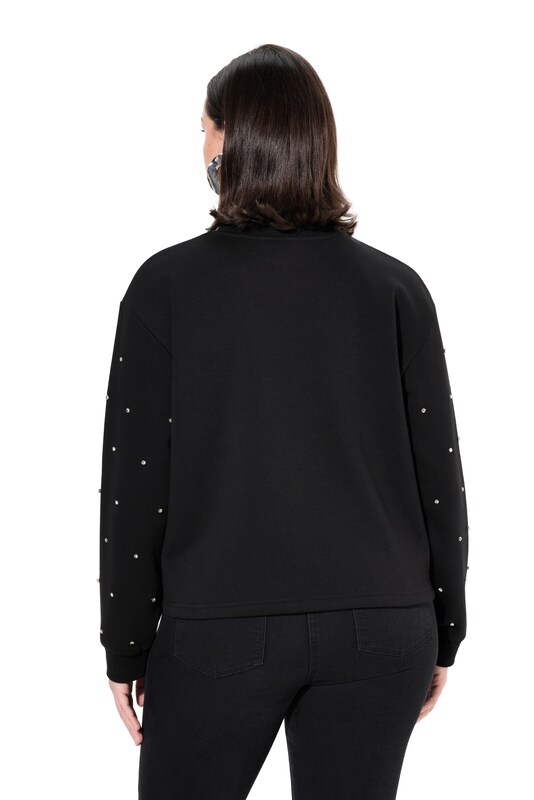 Ulla Popken Ulla Popken Sweatshirt in Schwarz Im Verkauf