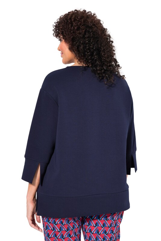 Ulla Popken Ulla Popken Sweatshirt 'Punto' in Marine Verkauf