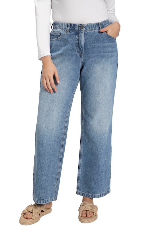 Ulla Popken Ulla Popken Wide Leg Jeans (GOTS) in Blue Denim im Angebot
