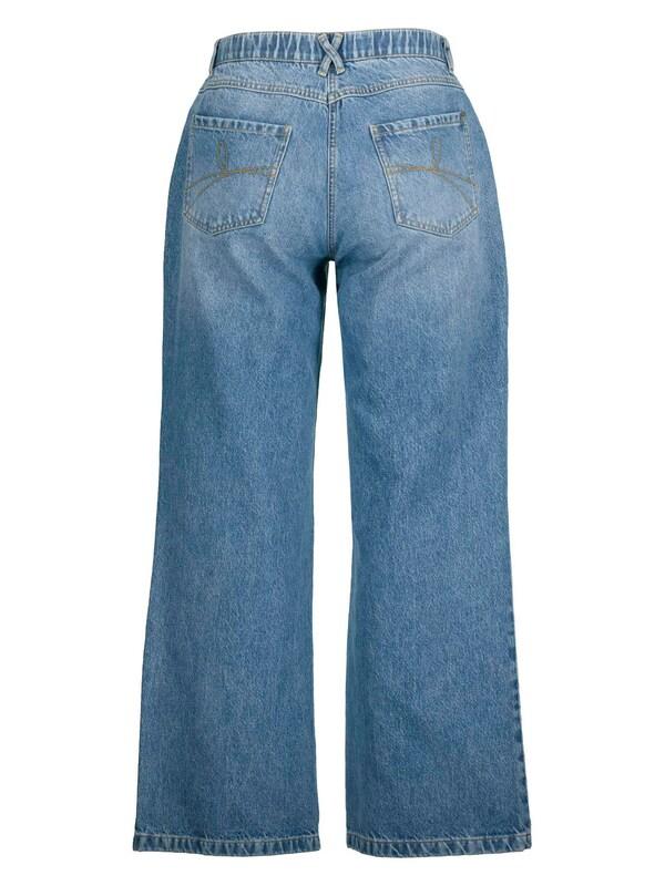 Ulla Popken Ulla Popken Wide Leg Jeans (GOTS) in Blue Denim im Angebot