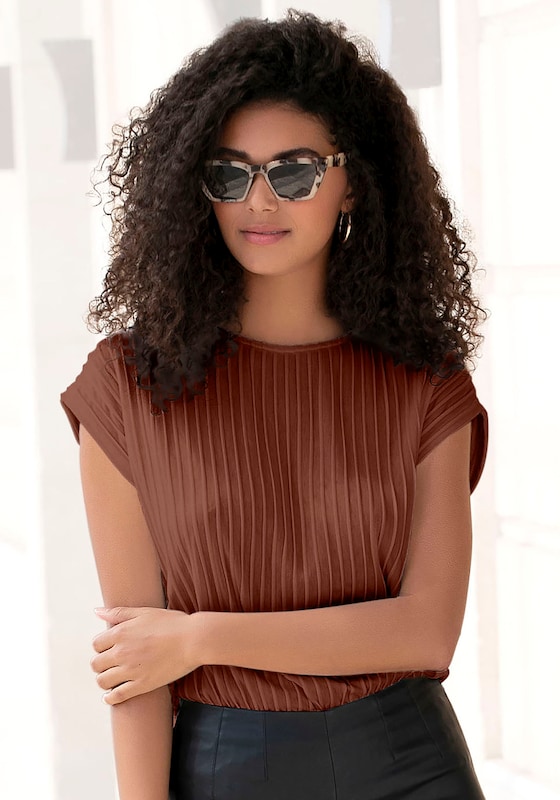 LASCANA LASCANA Shirt in Rostbraun Großer Ausverkauf