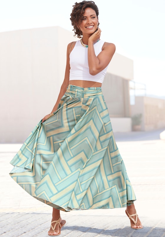 LASCANA LASCANA Wide Leg Hosenrock in Mint Neueste Mode