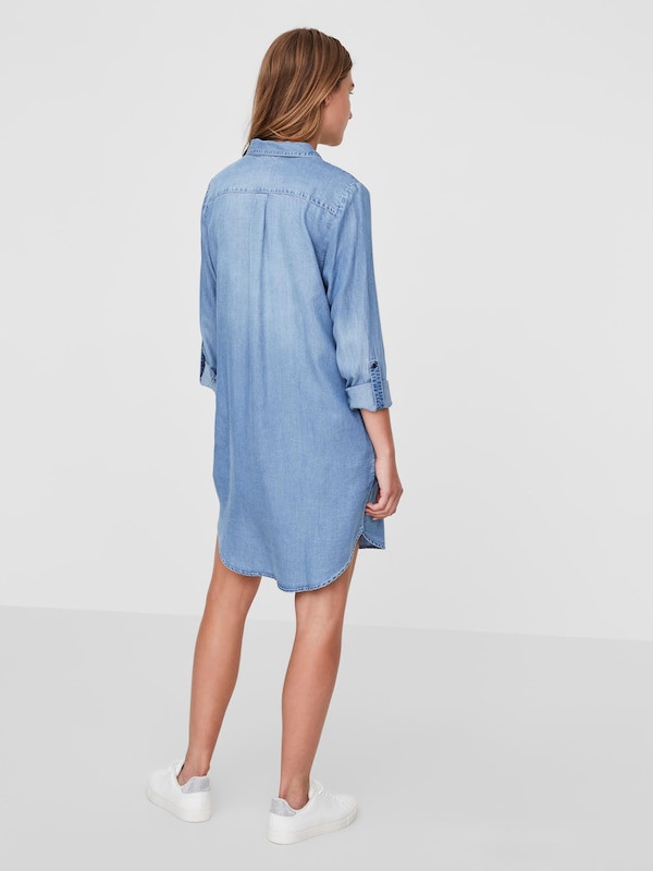 VERO MODA VERO MODA Kleid 'VMSilla' in Blue Denim Räumungsverkauf