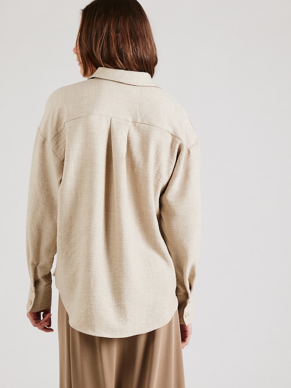 VERO MODA VERO MODA Bluse 'VMMELANEY QUEENY' in Greige Super Sparpreis