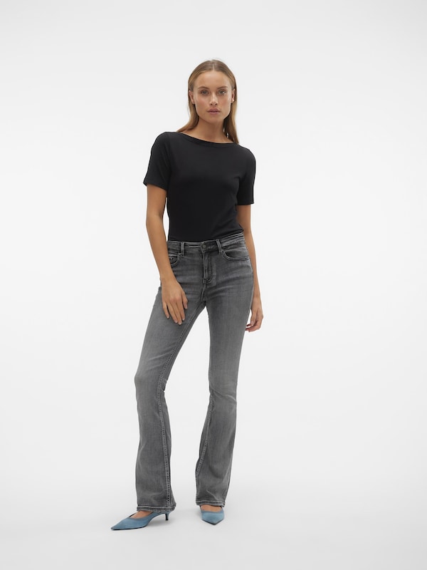 VERO MODA VERO MODA Flared Jeans 'Flash' in Grey Denim Wochenangebot