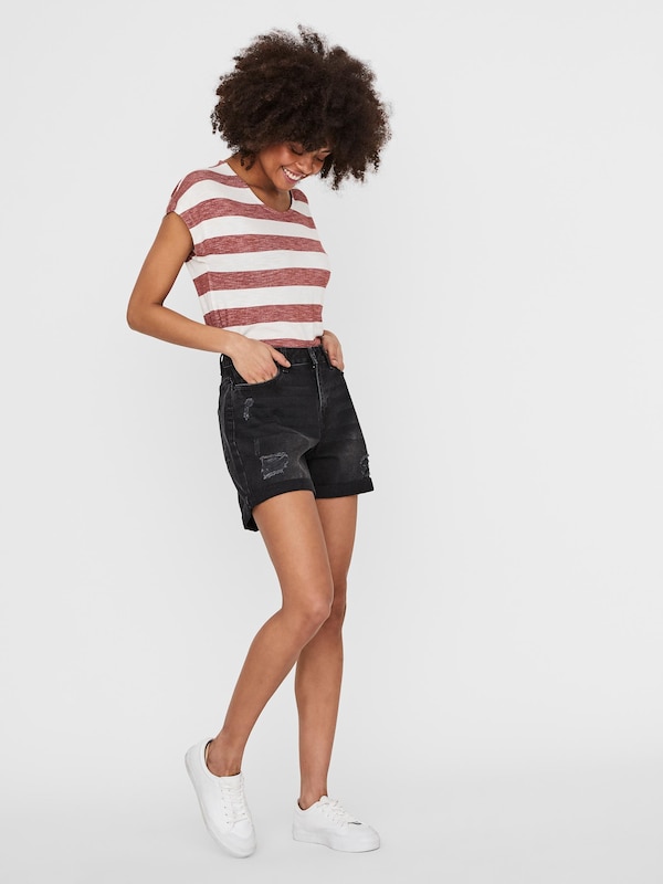 VERO MODA VERO MODA T-Shirt in Rot Weiß Letzte 3 Tage