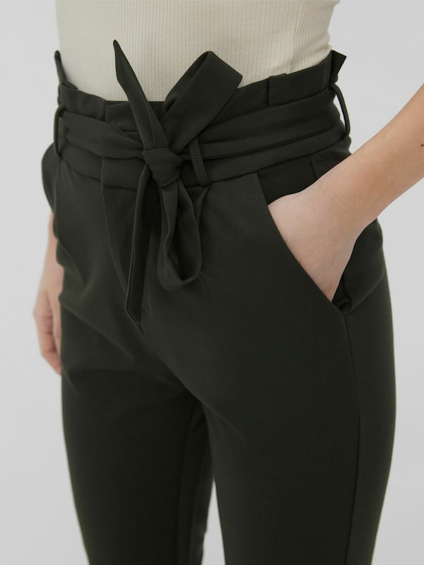 VERO MODA VERO MODA Slimfit Hose 'Eva' in Dunkelgrün Letzte 2 Tage