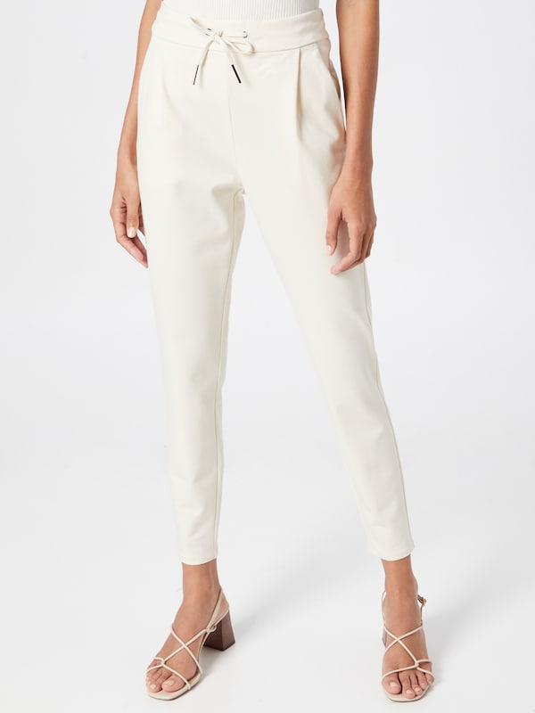 VERO MODA VERO MODA Tapered Hose 'Eva' in Wollweiß Letzter Tag