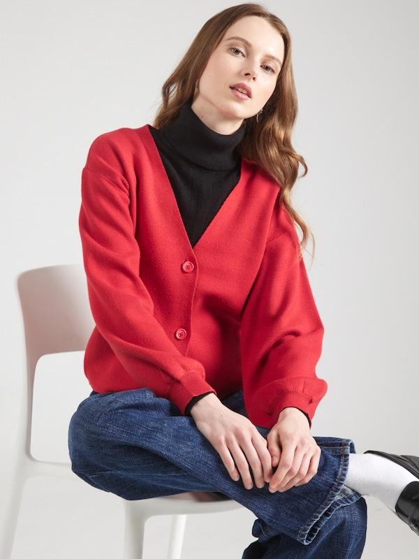 VERO MODA VERO MODA Strickjacke 'VMGold' in Rot Discount Store für neue Produkte