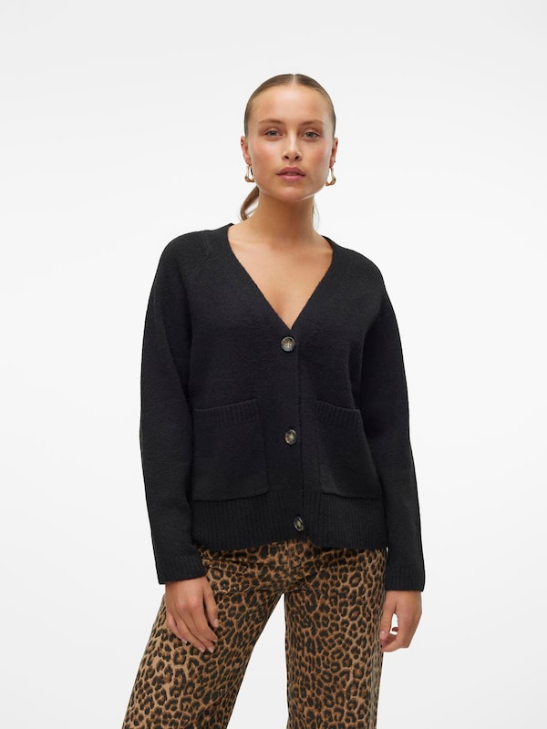 VERO MODA VERO MODA Strickjacke 'VMBoom' in Schwarz Nur noch ein Tag übrig