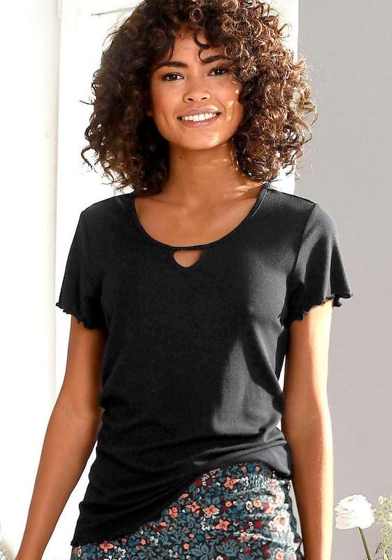 s.Oliver s.Oliver Schlafshirt in Schwarz Rabatte dieses Monats