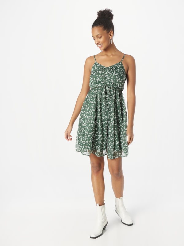ABOUT YOU ABOUT YOU Kleid 'Caroline' (GRS) in Dunkelgrün Begrenztes Angebot