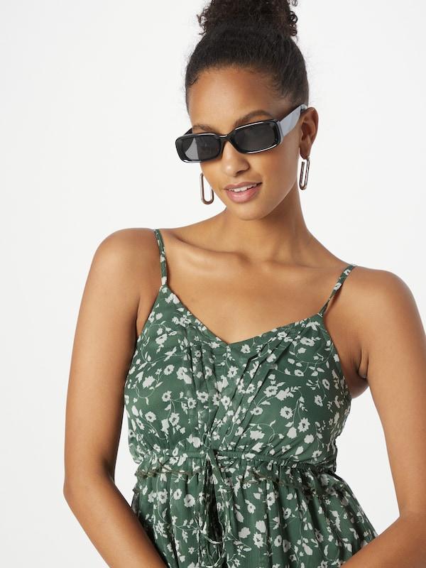 ABOUT YOU ABOUT YOU Kleid 'Caroline' (GRS) in Dunkelgrün Begrenztes Angebot