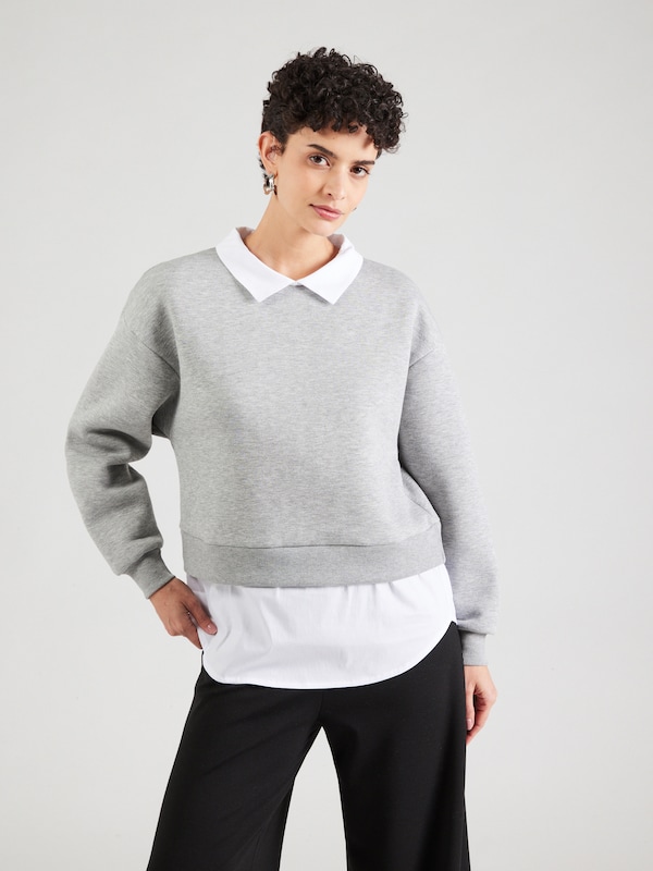 ABOUT YOU ABOUT YOU Sweatshirt 'Victoria' in Graumeliert Weiß Online Outlet