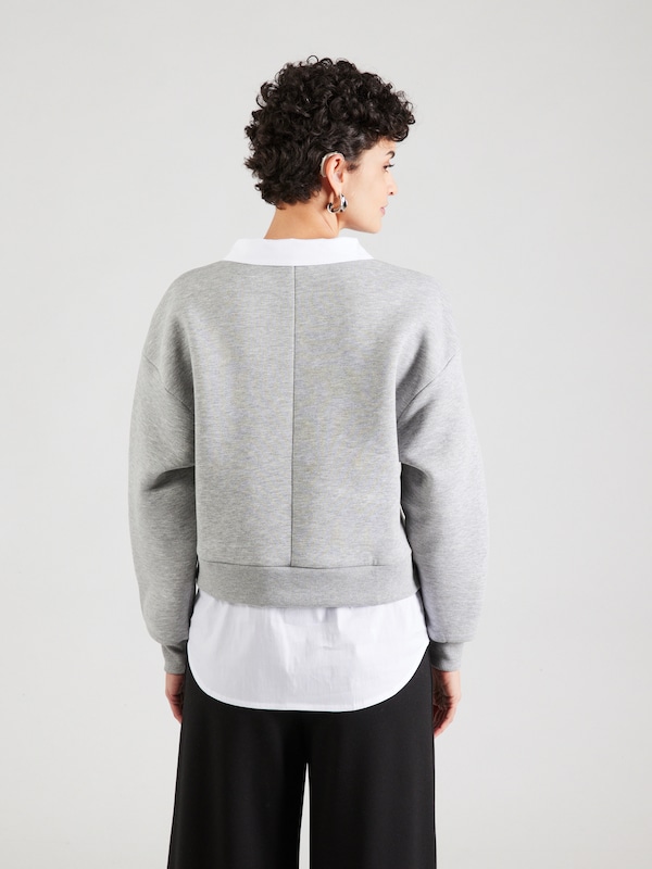 ABOUT YOU ABOUT YOU Sweatshirt 'Victoria' in Graumeliert Weiß Online Outlet