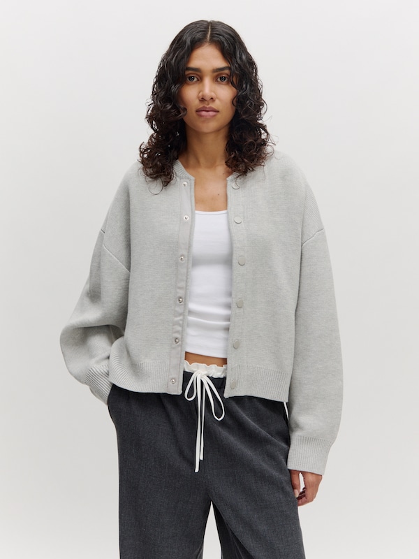 EDITED EDITED Pullover 'Aniela' (GRS) in Graumeliert Kauf eins, bekomm eins gratis