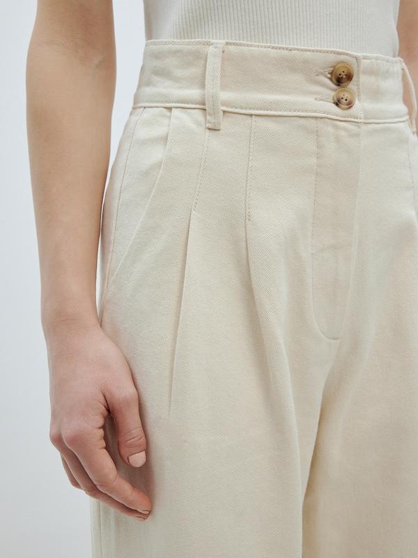 EDITED EDITED Wide Leg Jeans 'Ellis' (OCS) in Beige Riesige Ersparnisse