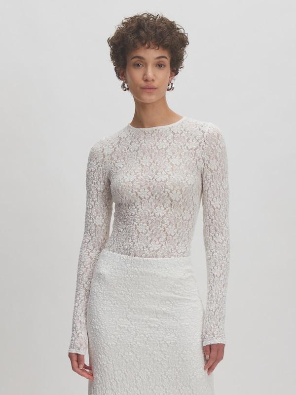 EDITED EDITED Shirtbody 'Janiya' in Weiß Wochenangebot