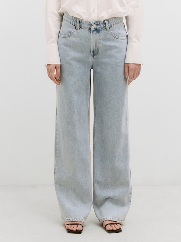 EDITED EDITED Wide Leg Hose 'Maleah' (OCS) in Blue Denim Kostenlose Rückgabe
