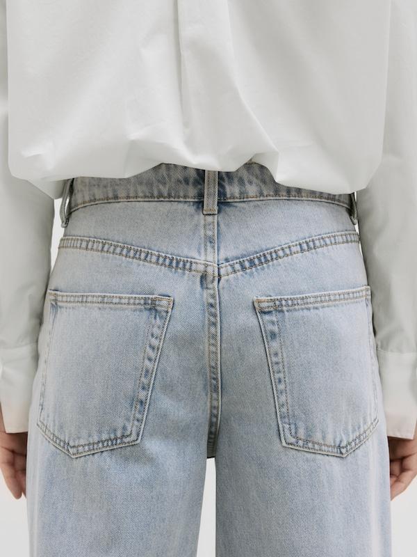 EDITED EDITED Wide Leg Hose 'Maleah' (OCS) in Blue Denim Kostenlose Rückgabe