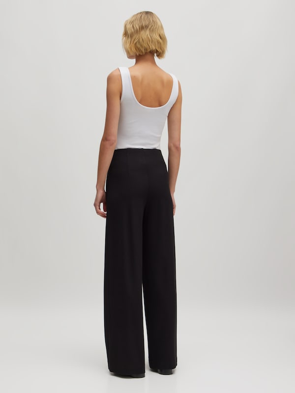 EDITED EDITED Wide Leg Hose 'Leva' in Schwarz Neueste Stile