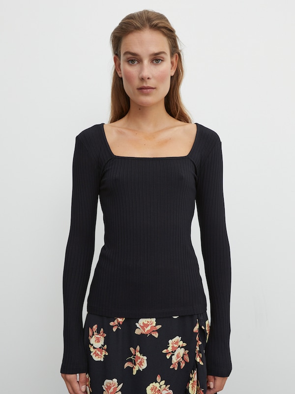 EDITED EDITED Shirt 'Valeria' in Schwarz Super Rabatt