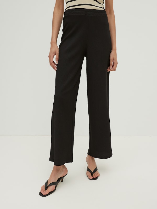 EDITED EDITED Wide Leg Hose 'Philine' in Schwarz Clearance-Verkauf