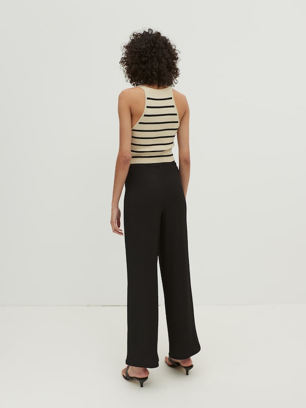 EDITED EDITED Wide Leg Hose 'Philine' in Schwarz Clearance-Verkauf