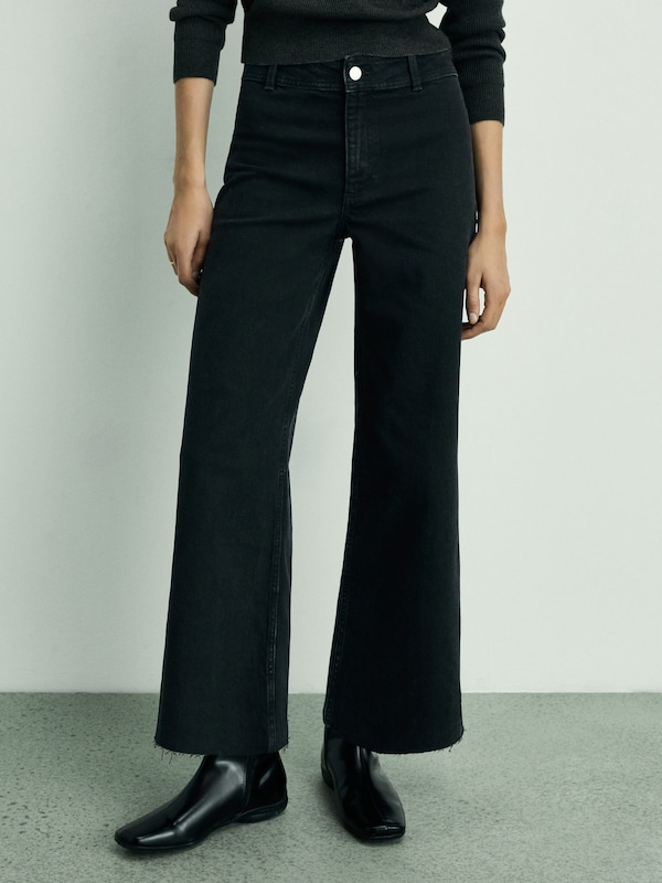 MANGO MANGO Regular Jeans 'CATHERIN' in Schwarz Speichern exportieren