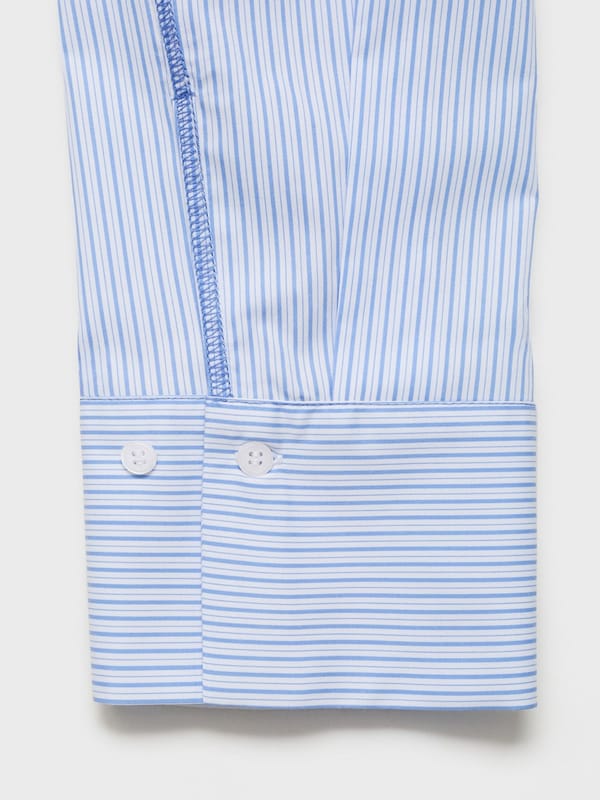 MANGO MANGO Bluse 'CUTTY' in Saphir Taubenblau Meist gekauft