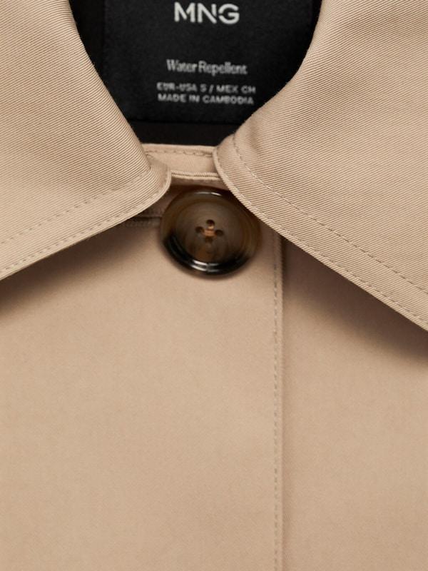 MANGO MANGO Jacke 'Newyork' in Khaki Großer Ausverkauf