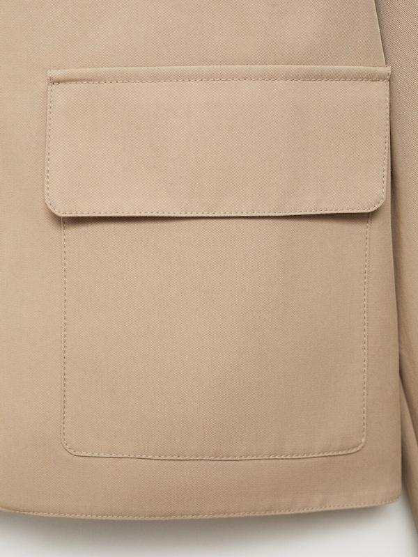 MANGO MANGO Jacke 'Newyork' in Khaki Großer Ausverkauf