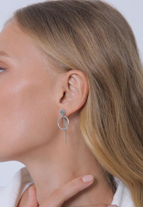 ELLI ELLI Ohrringe 'Geo' in Silber Flash Sale