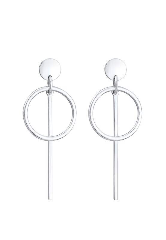 ELLI ELLI Ohrringe 'Geo' in Silber Flash Sale