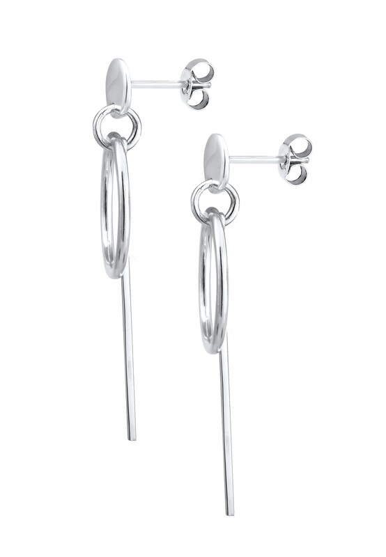 ELLI ELLI Ohrringe 'Geo' in Silber Flash Sale