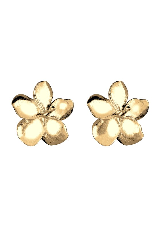 ELLI ELLI Ohrringe 'Frangipani Blüte' in Gold Exklusivangebot