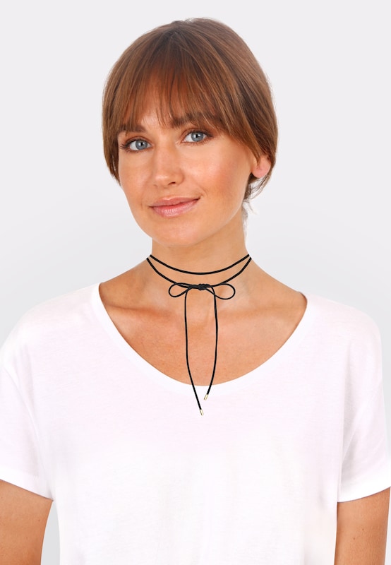 ELLI ELLI Choker 'Schleife' in Gold Saisonschlussverkauf
