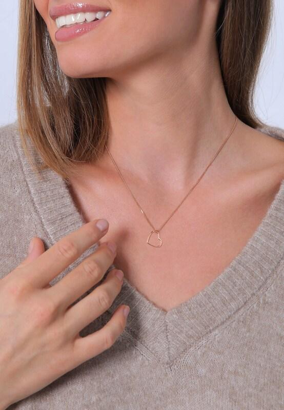 ELLI ELLI Kette 'Herz' in Rosegold Neuheiten
