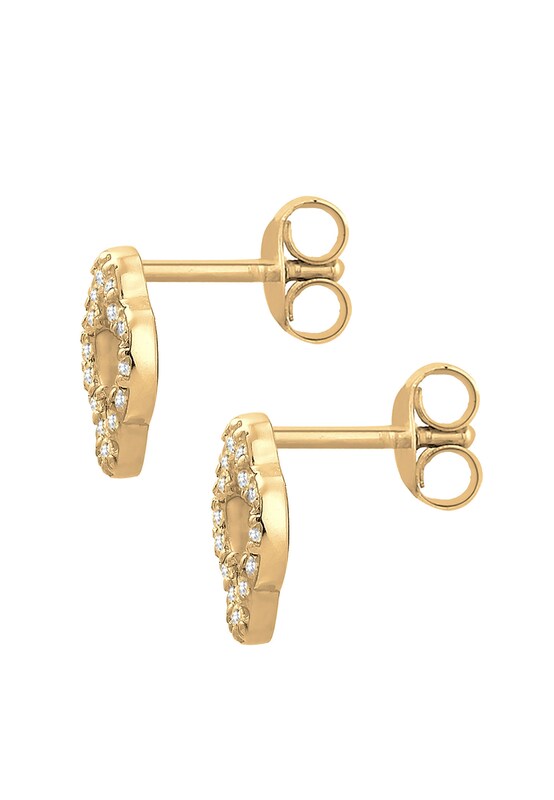 ELLI ELLI Ohrringe 'Kleeblatt' in Gold VIP-Rabatte