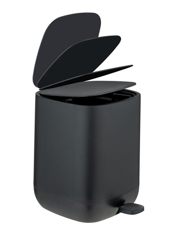 Wenko Wenko Kosmetikeimer 'Davos' 6 5l in Schwarz Discount Store für neue Produkte