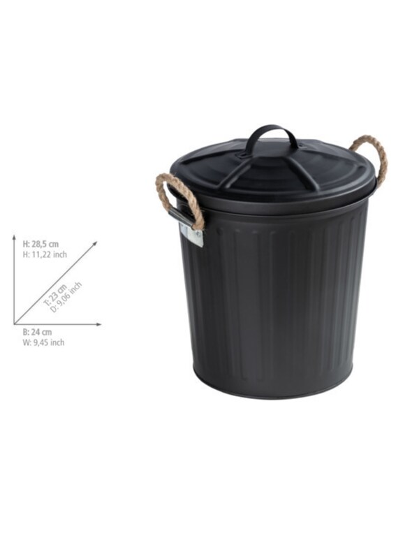 Wenko Wenko Kosmetikeimer 'Gara' in Schwarz im Angebot